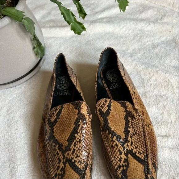 Vince Camuto Jendeya2 Snake Embossed Leather Loafers - Picture 2 of 5